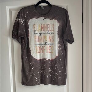 Next Level Apparel Brown Graphic Tee